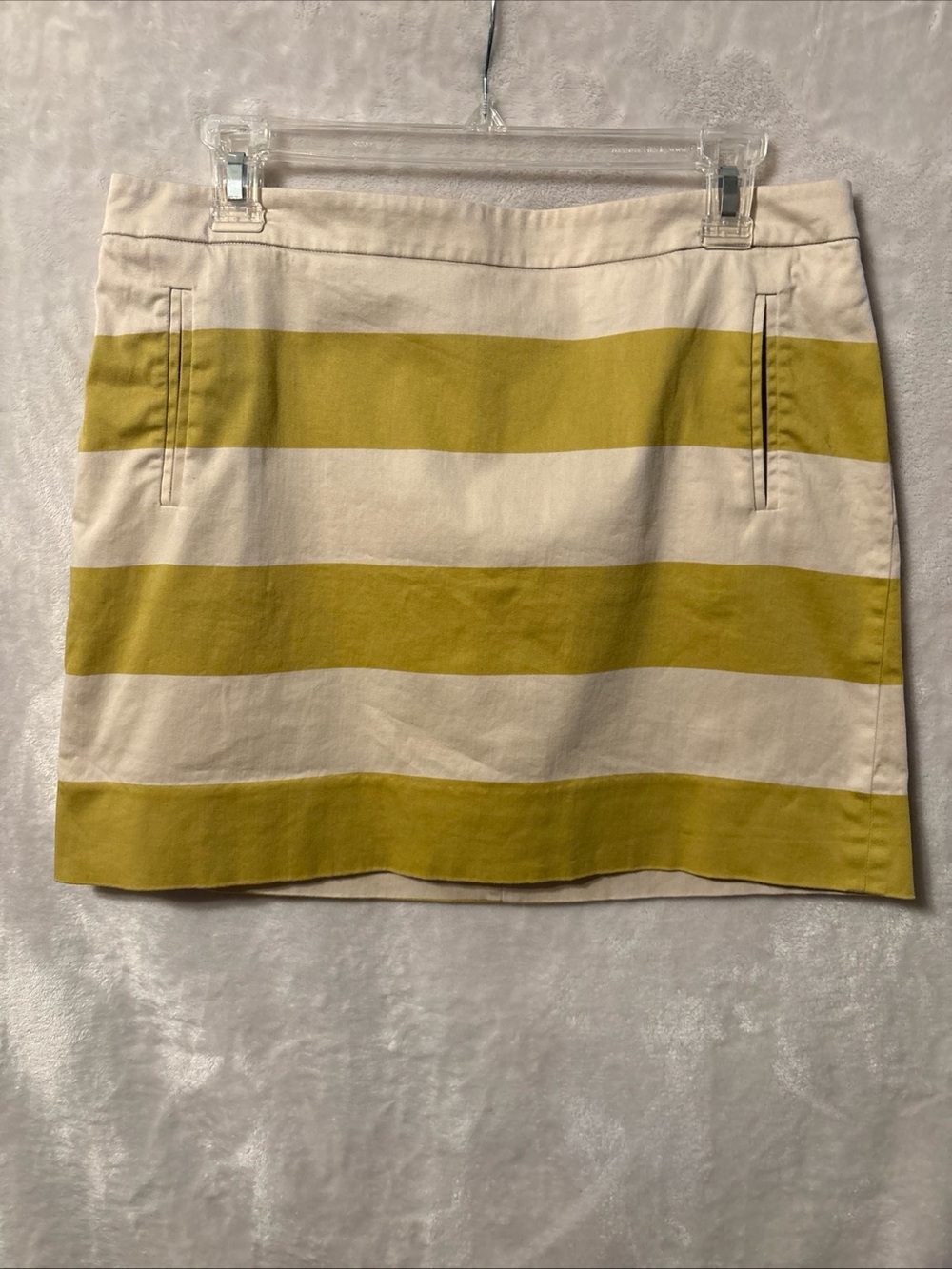 J. Crew Striped Cotton Mini Skirt